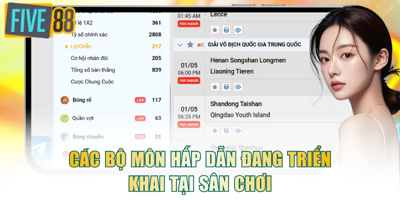 Các bộ môn hấp dẫn đang triển khai tại sân chơi