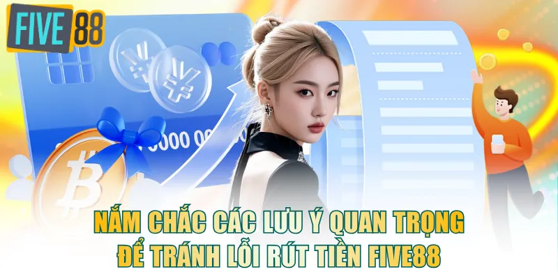 Nắm chắc các lưu ý quan trọng để tránh lỗi rút tiền FIVE88